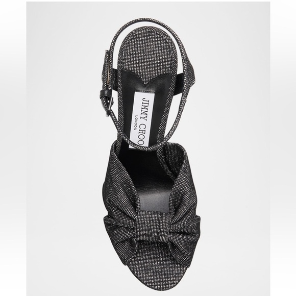 💰⬇️ JIMMY CHOO
Heloise Glitter Knot Platform heel
Women’s size EU 39 - Picture 14 of 14